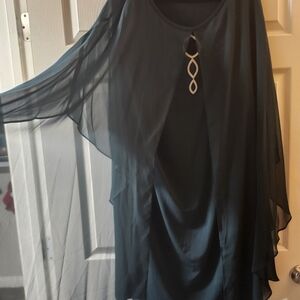 Chic Black Chiffon Women's Blouse